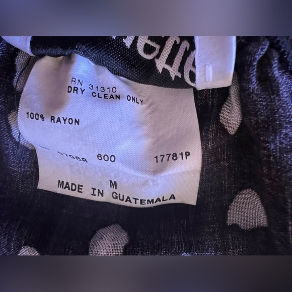 Vintage Paquette  Byer California maxi skirt floral black Size M - Picture 9 of 13